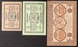 Georgia, Autonomus Republic, Lot 3 pcs.