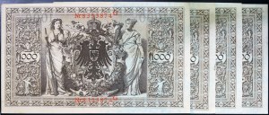 Niemcy, Cesarstwo Niemieckie, Wilhelm II (1888-1918), Lot 5 szt.