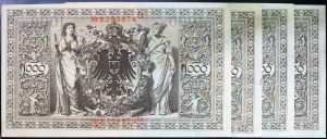 Germania, IMPERO TEDESCO, Guglielmo II (1888-1918), Lotto 5 pezzi.