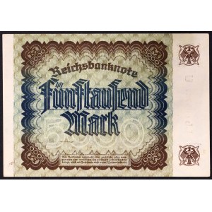 Deutschland, WEIMAR REPUBLIK (1919-1933), 5.000 Mark 1922