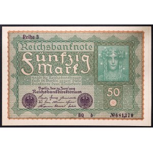 Germany, WEIMAR REPUBLIC (1919-1933), 50 Mark 1919