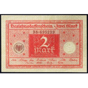 Německo, Výmarská republika (1919-1933), 2 marky 01/03/1920
