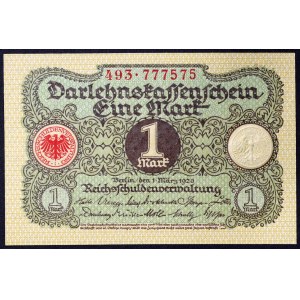 Niemcy, REPUBLIKA WEIMARSKA (1919-1933), 1 marka 1920 r.