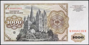 Allemagne, RÉPUBLIQUE DÉMOCRATIQUE (DDR) (1948-1990), 1.000 Mark 02/01/1960