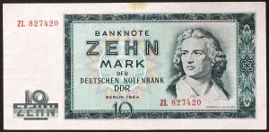Germany, DEMOCRATIC REPUBLIC (DDR) (1948-1990), 10 Mark 1964