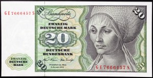 Deutschland, BUNDESREPUBLIK (1948-datum), 20 Mark 1970