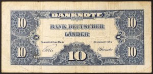 Deutschland, BUNDESREPUBLIK (1948-datum), 10 Mark 1949