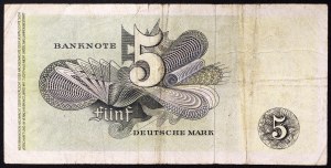 Allemagne, RÉPUBLIQUE FÉDÉRALE (1948-date), 5 Marque 09/12/1948