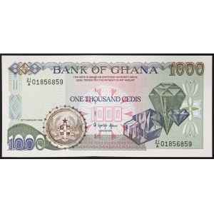 Ghana, republika (1957-data), 1 000 cedisů 23/02/1996