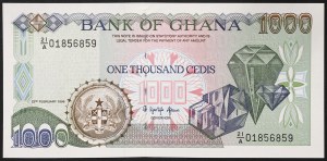 Ghana, republika (1957-data), 1 000 cedisů 23/02/1996