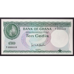 Ghana, republika (1957-dátum), 10 cédov 1965