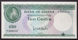 Ghana, République (1957-date), 10 Cedis 1965