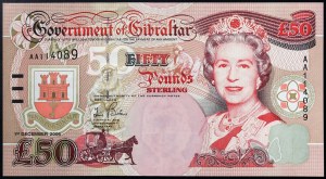 Gibraltar, British Colony (1967-date), Elizabeth II (1952-2022), 50 Pounds 01/12/2006