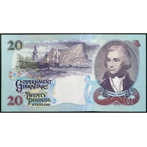 Gibraltar, kolonia brytyjska (1967-date), Elżbieta II (1952-2022), 20 funtów 01/07/1995