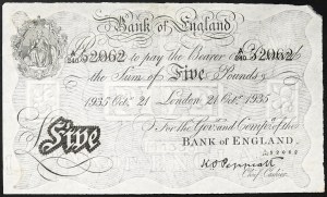 Gran Bretagna, Regno, Giorgio V (1910-1936), 5 sterline 21/10/1935