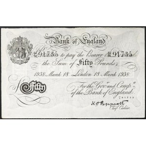 Großbritannien, Königreich, George VI (1936-1952), 50 Pfund 18/03/1938