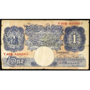 Great Britain, Kingdom, George VI (1936-1952), 1 Pound 1948-49
