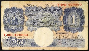 Great Britain, Kingdom, George VI (1936-1952), 1 Pound 1948-49
