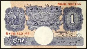 Großbritannien, Königreich, George VI (1936-1952), 1 Pfund n.d. (1940-48)