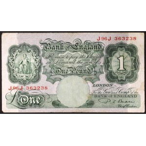 Velká Británie, Království, Jiří VI (1936-1952), 1 libra 1949-55