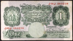 Gran Bretagna, Regno, Giorgio VI (1936-1952), 1 sterlina 1949-55