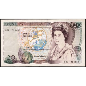 Großbritannien, Königreich, Elizabeth II (1952-2022), 20 Pfund 1984-88