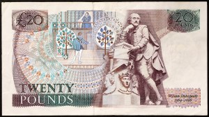 Wielka Brytania, Królestwo, Elżbieta II (1952-2022), 20 funtów 1984-88