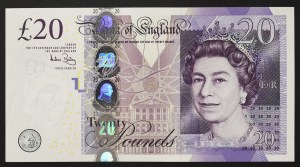 Gran Bretagna, Regno, Elisabetta II (1952-2022), 20 sterline 2006