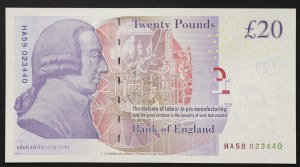 Gran Bretagna, Regno, Elisabetta II (1952-2022), 20 sterline 2006