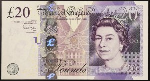 Veľká Británia, kráľovstvo, Alžbeta II (1952-2022), 20 libier 2006