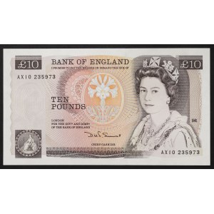 Gran Bretagna, Regno, Elisabetta II (1952-2022), 10 sterline 1957-61