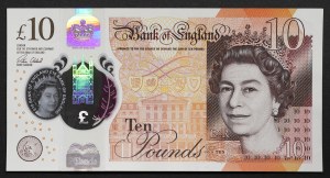 Wielka Brytania, Królestwo, Elżbieta II (1952-2022), 10 funtów 2016