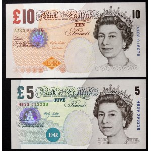 Gran Bretagna, Regno, Elisabetta II (1952-2022), Lotto 2 pezzi.