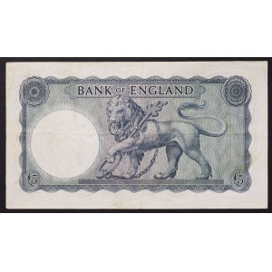 Gran Bretagna, Regno, Elisabetta II (1952-2022), 5 sterline 1961-67