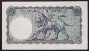 Great Britain, Kingdom, Elizabeth II (1952-2022), 5 Pounds 1961-67