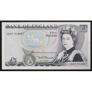 Gran Bretagna, Regno, Elisabetta II (1952-2022), 5 sterline 1971-91