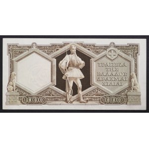Řecko, Království, Pavel I. (1947-1964), 1 000 drachmai 01.09.1947