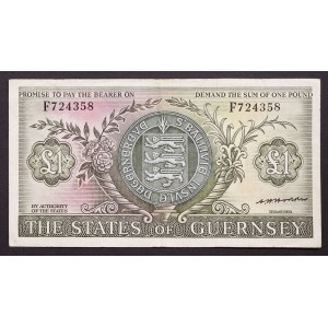 Guernsey, British Dependency, 1 Pound n.d. (1969-75)