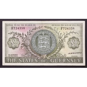 Guernsey, Dipendenza britannica, 1 sterlina n.d. (1969-75)