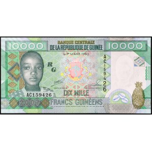 Guinea, Republic (1958-date), 10.000 Francs 2007