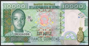 Guinea, Republik (seit 1958), 10.000 Francs 2008