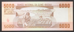Guinea-Bissau, Republic (1974-date), 5.000 Pesos 12/09/1984
