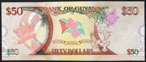 Gujana, Republika (od 1966 r.), 50 dolarów 2016 r.