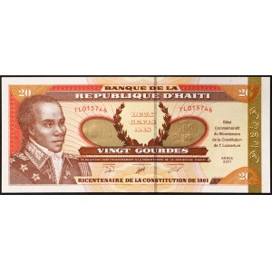 Haiti, Republika (1863-data), 20 Gourdes 2001