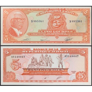 Haiti, Republic (1863-date), Lot 2 pcs.