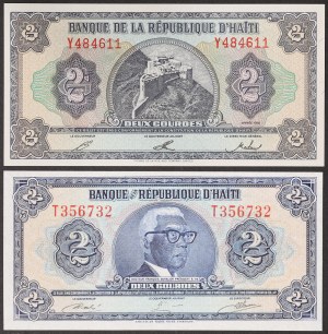 Haiti, Republik (1863-date), Los 2 Stk.