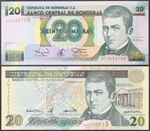Honduras, republika (1969-data), šarže 2 ks.
