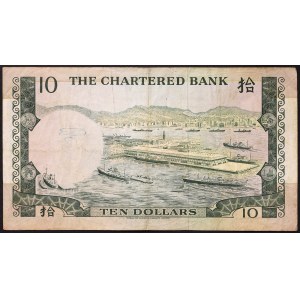 Hong Kong, colonia britannica (1842-1997), 10 dollari 01/06/1975