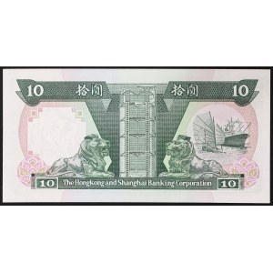 Hongkong, britská kolónia (1842-1997), 10 dolárov 1989