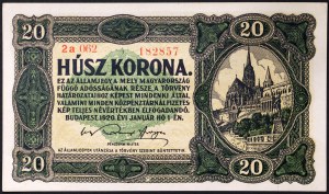 Maďarsko, kráľovstvo, Miklós Horthy (1920-1946), 20 Korona 01/01/1920